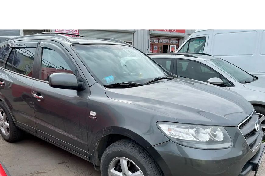 Дефлектори вікон (вітровики) Hyundai Santa Fe 2006-2012 (HiC) 4 шт HY16 фото