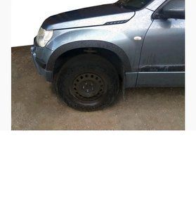 Накладки на арки (4 шт, чорні) Для Suzuki Grand Vitara 2005-2017 рр 865-b фото