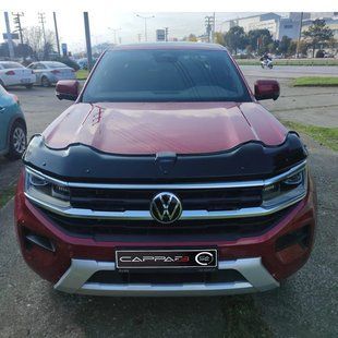 Дефлектор капота (EuroCap Dragon) для Volkswagen Amarok 2022- рр 30790123-020409 фото