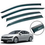 Вітровики для Volkswagen Passat B8+ 2019+ Sedan (China) нерж. з хром полоскою (Defl) 00-00014409 фото