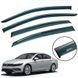 Вітровики для Volkswagen Passat B8+ 2019+ Sedan (China) нерж. з хром полоскою (Defl) 00-00014409 фото 1