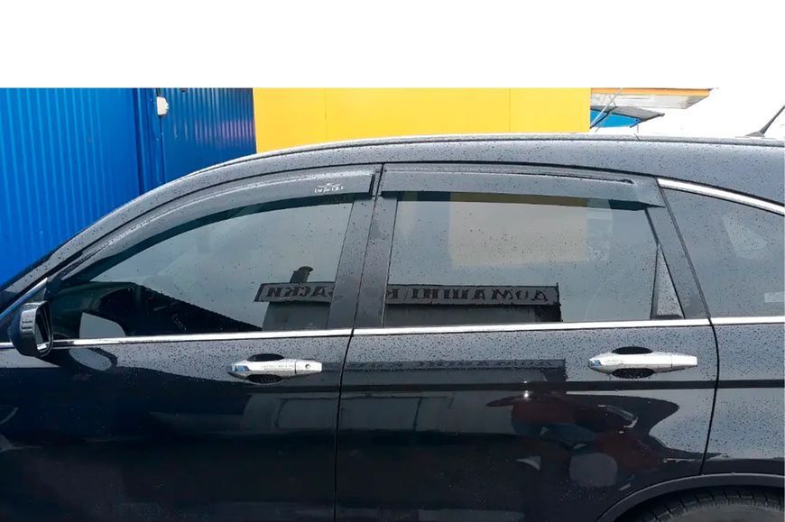 Дефлектори вікон (вітровики) Honda CR-V 2007-2011 (HIC) 4 шт Ho20 фото