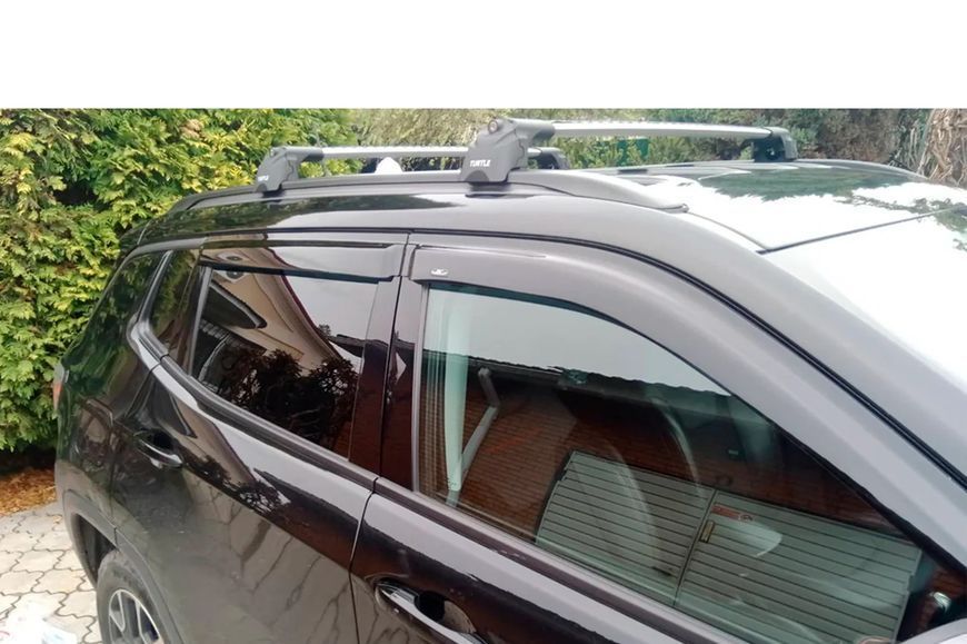 Дефлектори вікон (вітровики) Jeep Compass 2016- (HiC) 4 шт CHR76 фото