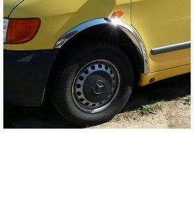 Накладки на арки (4 шт, нерж) Для Mercedes Vito W638 1996-2003 рр 511-n фото