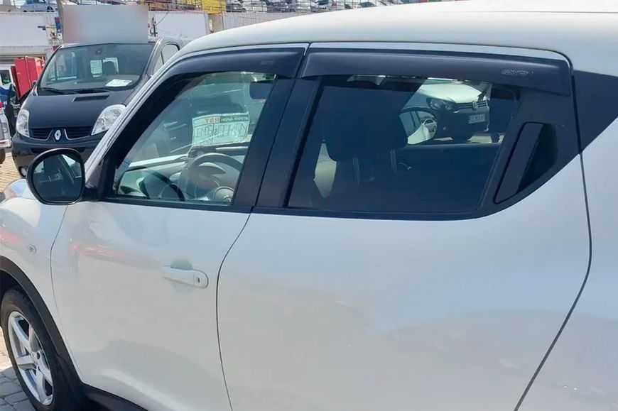 Дефлектори вікон (вітровики) Nissan Juke 2010-2018 рр (HiC) 4 шт NI68 фото