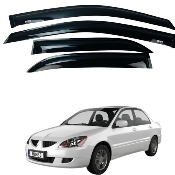 Дефлектори вікон (вітровики) Mitsubishi LANCER 9 2004- 2008 рр (Defl) 00-00016173 фото