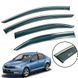 Вітровики для Skoda Rapid 2012R нерж. з хром полоскою (Defl) 00-00014190 фото 1