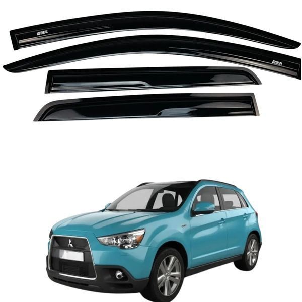 Дефлектори вікон (вітровики) Mitsubishi ASX 2010- (Defl) 00-00016174 фото