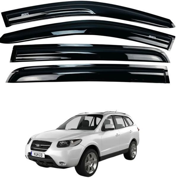 Дефлектори вікон (вітровики) Hyundai SANTAFE 2005-2014 (Defl) 00-00016185 фото
