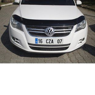 Дефлектор капоту (EuroCap) для Volkswagen Tiguan 2007-2016 рр 30791208-010409-30010101 фото