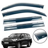 Вітровики для Toyota LC 200 2008+ нерж. з хром полоскою (Defl) 00-00014213 фото