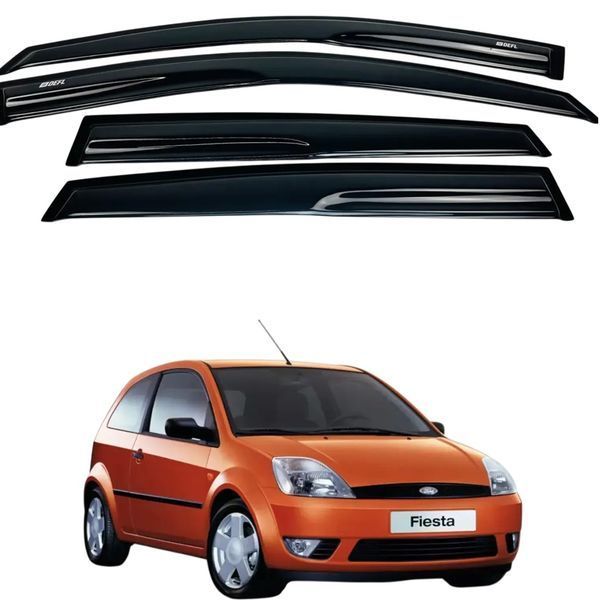 Дефлектори вікон (вітровики) Ford FIESTA 2002-2008 (Defl) 00-00016181 фото