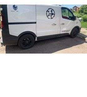 Накладки на арки (6 шт, чорні, ABS) Для Renault Trafic 2015- рр ar854 фото