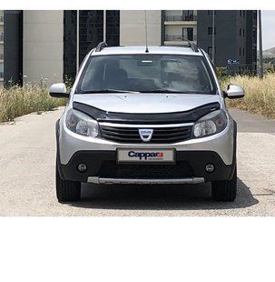 Дефлектор капоту (EuroCap) Для Dacia Sandero 2007-2013 рр 30210609-010409-30010101 фото