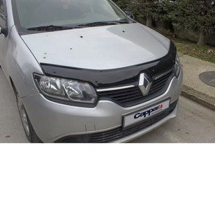 Дефлектор капоту (EuroCap) для Renault Sandero 2013-2022 рр 30650113-010409-30010101 фото
