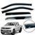 Вітровики для Volkswagen Amarok 2009+ нерж. з хром полоскою (Defl) 00-00014131 фото