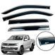 Вітровики для Volkswagen Amarok 2009+ нерж. з хром полоскою (Defl) 00-00014131 фото 1