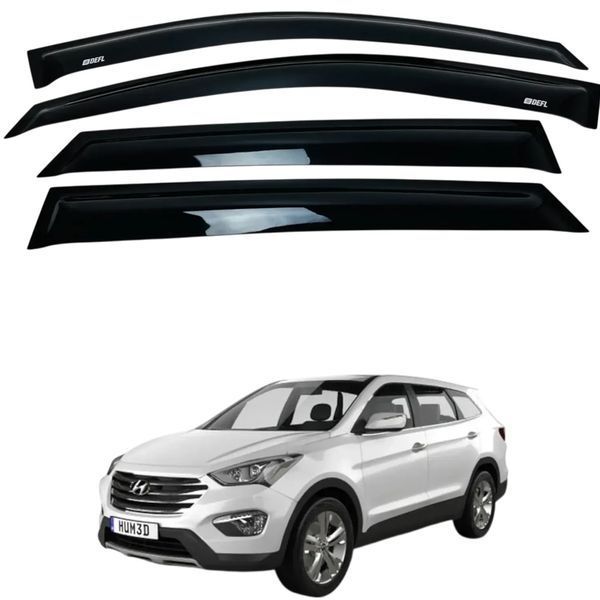 Дефлектори вікон (вітровики) Hyundai SANTAFE IX45/GRAND SANTAFE 2013-2016 (Defl) 00-00016187 фото