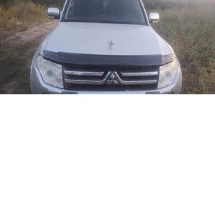 Дефлектор капоту (EuroCap) для Mitsubishi Pajero Wagon IV 2006-2021 рр 30570707-010409-30010101 фото