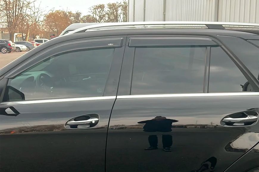 Дефлектори вікон (вітровики) Mercedes ML-class W-166/GLE Suv 2011-2018 рр (HIC) 4 шт MB32 фото